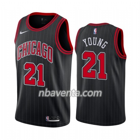 Camiseta Hombre Chicago Bulls Thaddeus Young 212019-20 Nike Statement Edition Swingman